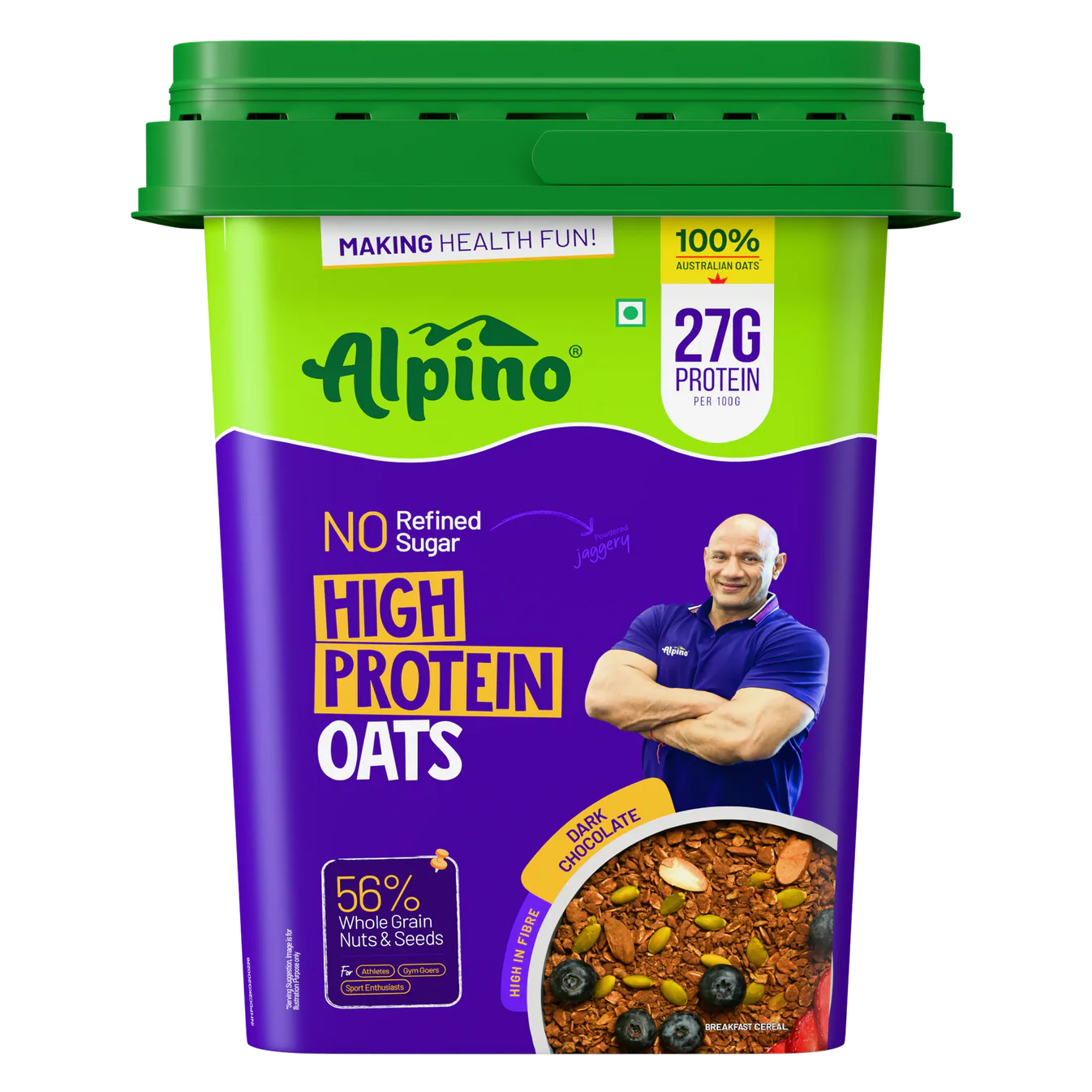 Alpino High Protein Australian Oats Dark Chocolate 2kg 27gm protein